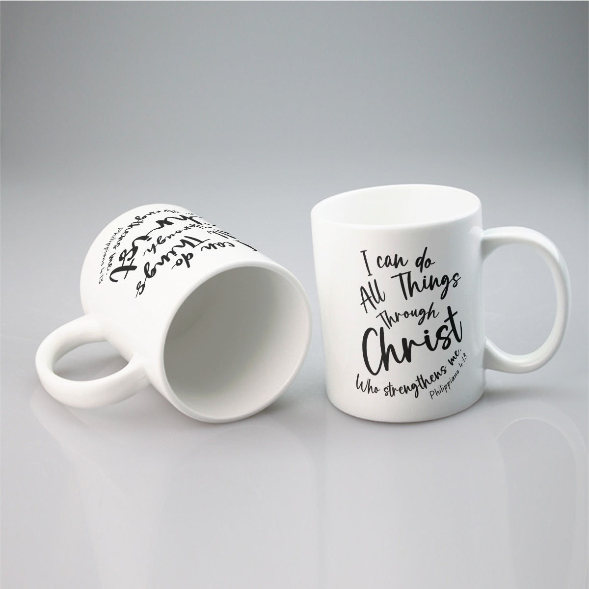 I CAN DO ALL THINGS THROUGH CHRIST WHO STRENGTHENS ME Scripture Mug - WearYnobe