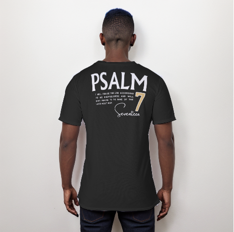 ALL PRAISES TO THE MOST HIGH Psalm 7:17 Scripture Paisley Sleeve Black T Shirt - WearYnobe
