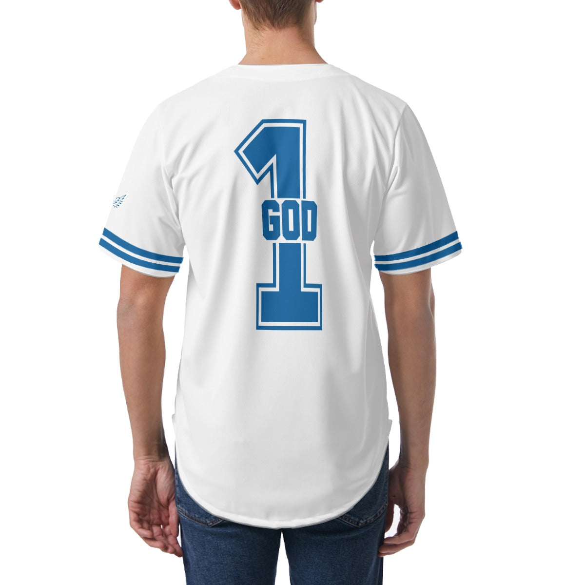 LA LORD ALMIGHTY 1 GOD Revelation 1:8 Baseball Jersey