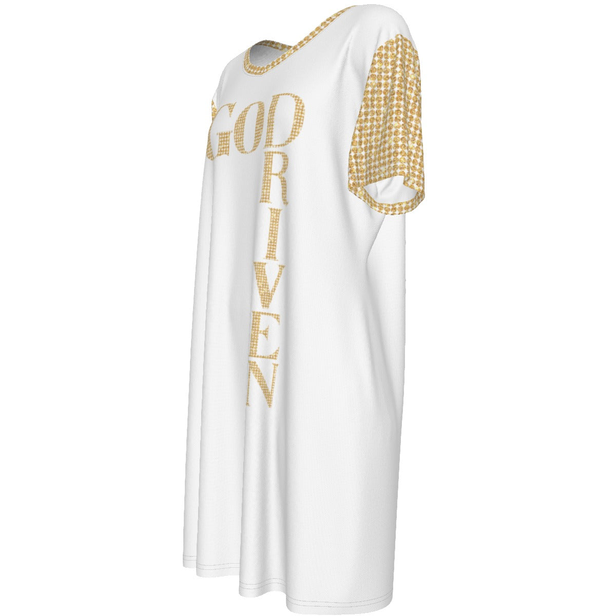 GOD DRIVEN Short Sleeve Waist Dress - WearYnobe