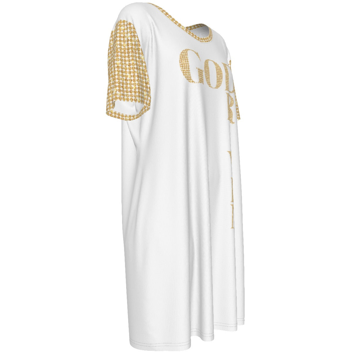 GOD DRIVEN Short Sleeve Waist Dress - WearYnobe