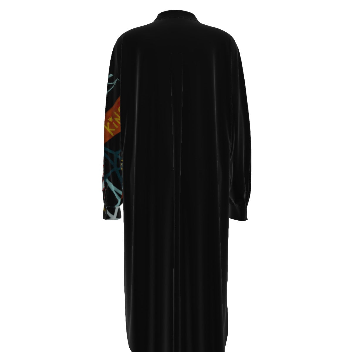 GRAFFITI GOD Long Sleeve Shirt Dress - WearYnobe