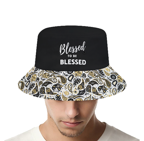 BLESSED TO BE BLESSED Paisley Bucket Hat - WearYnobe