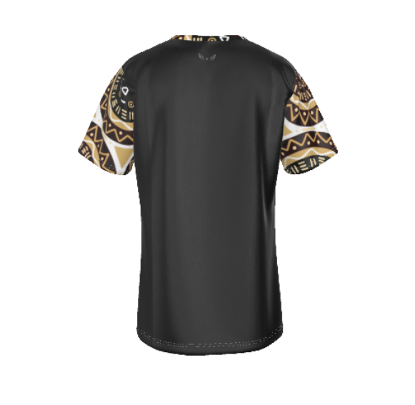 BLESSED TO BE BLESSED Unisex Ethnic Pattern Print Sleeve / Collar T Shirt - WearYnobe