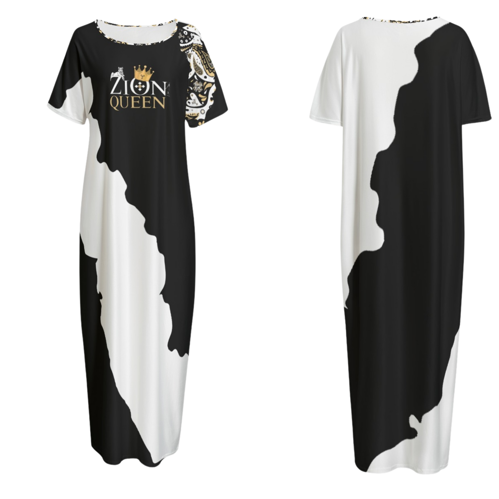 ZION QUEEN Long Gown Dress With Pockets - WearYnobe