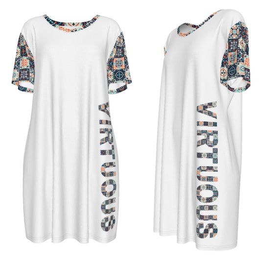 VIRTUOUS Boho Pattern Cotton Dress - WearYnobe