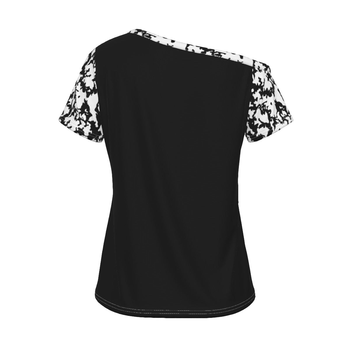 PROVERBS 31 Woman Off-Shoulder Tie Dye PrintT-shirt - WearYnobe