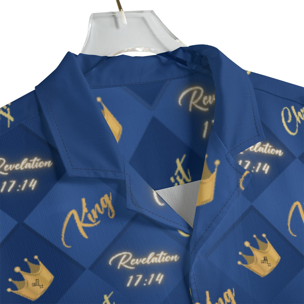 KING CHRIST Revelation 17:14 Crown Pattern Hawaiian Shirt - WearYnobe