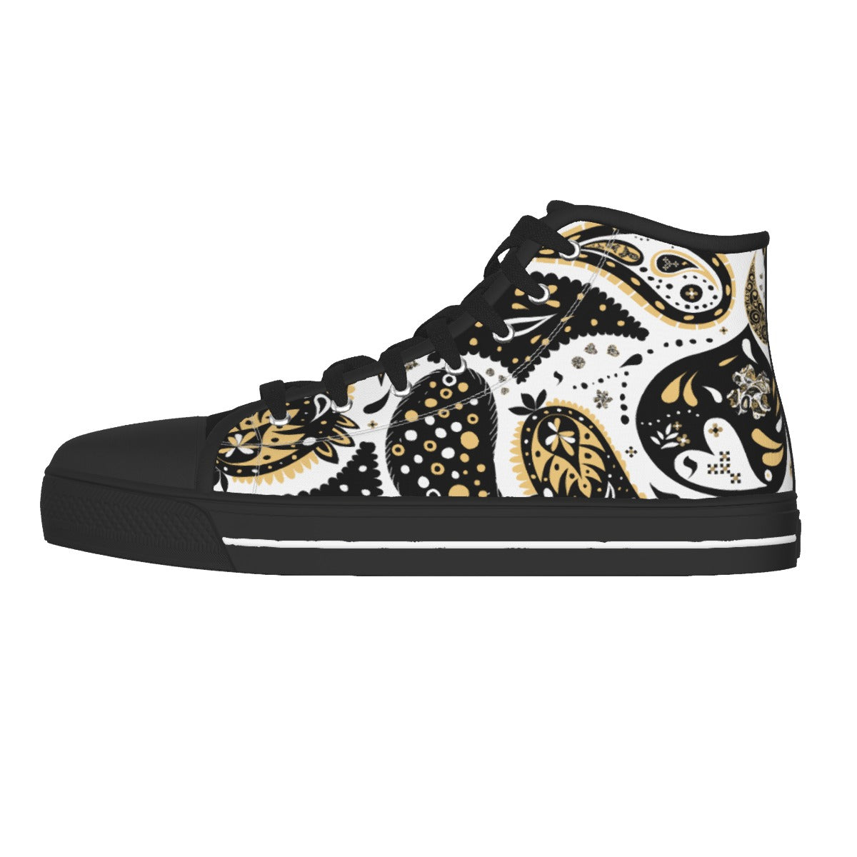 Women's Paisley BELIEVER High Top Canvas Chucks - WearYnobe