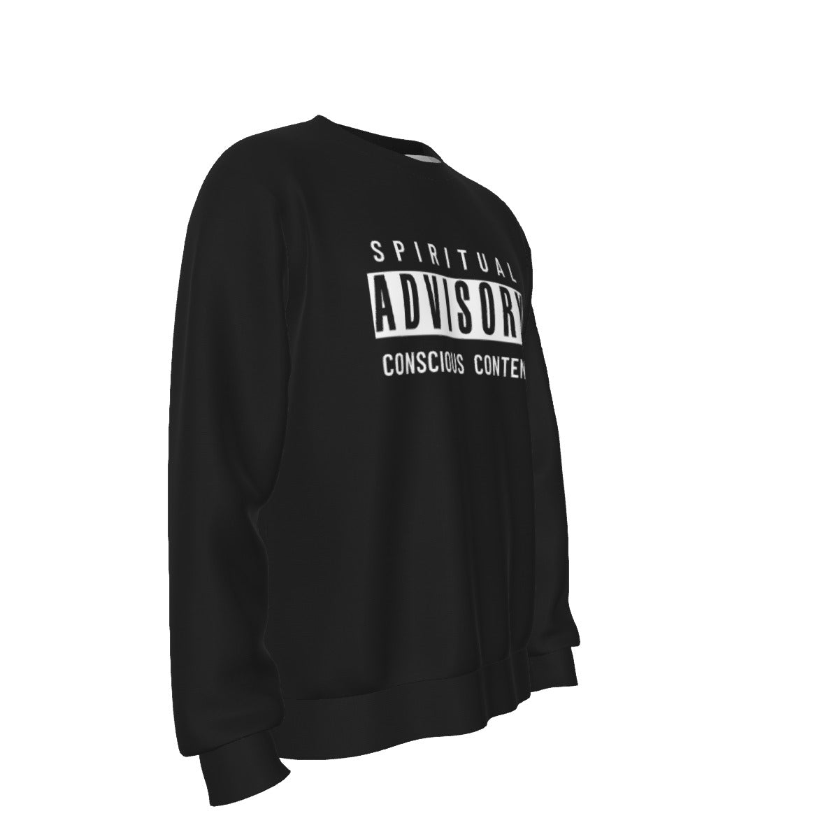 SPIRITUAL ADVISORY CONSCIOUS CONTENT Black Sweater - WearYnobe