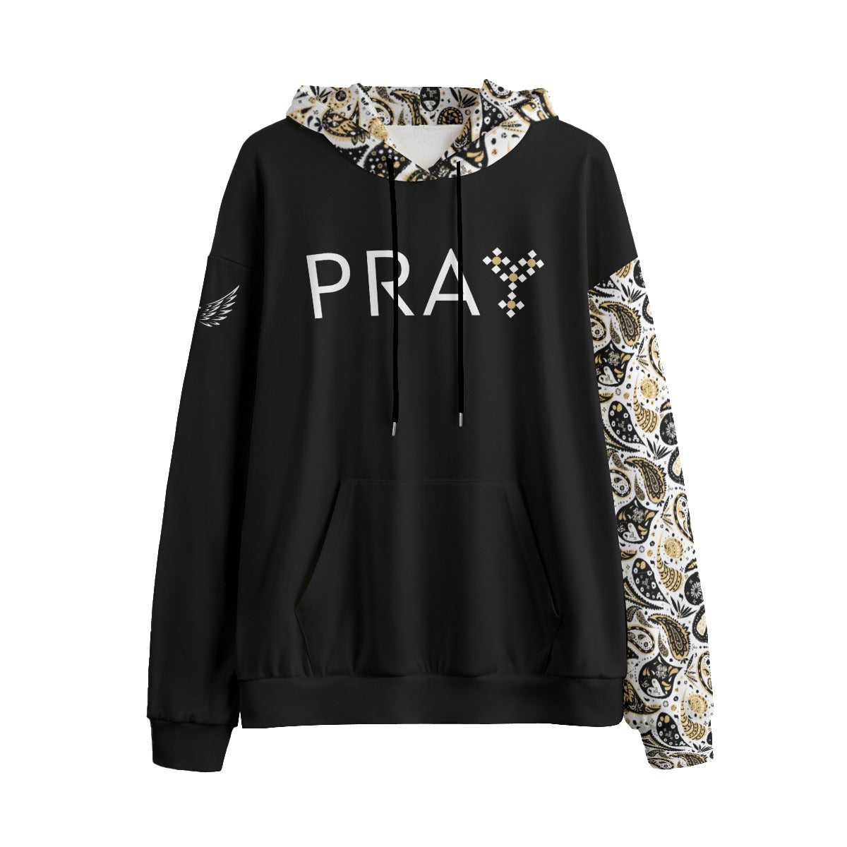 PRAY Paisley Fleece Pullover Hoodie - WearYnobe
