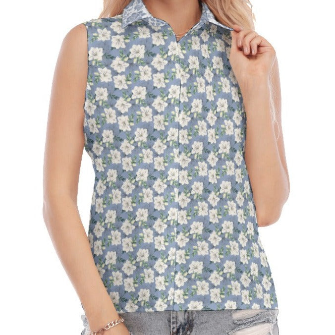 PRAY Without Ceasing Floral Sleeveless Shirt - WearYnobe