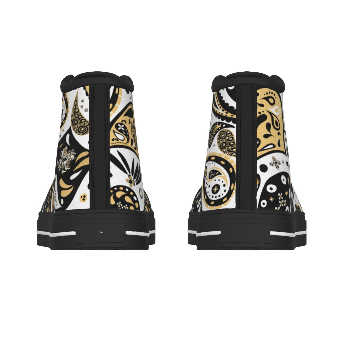 Women's Paisley BELIEVER High Top Canvas Chucks - WearYnobe