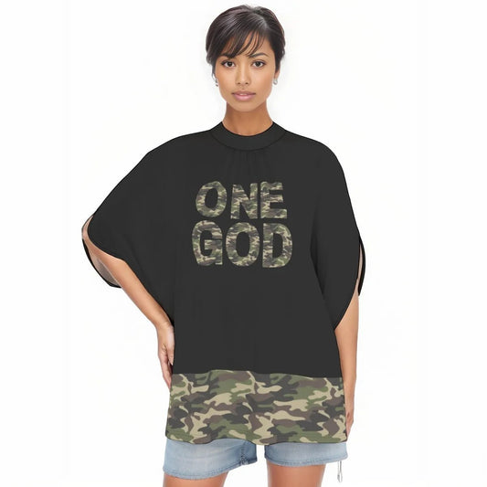 ONE GOD Camouflage T-Shirt With Cuff Slits - WearYnobe