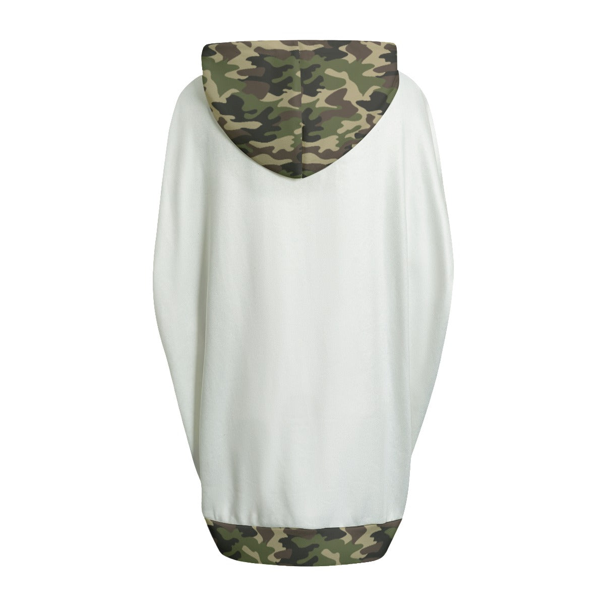 ALL PRAISES TO THE MOST HIGH Camouflage Print Sleeveless Cloak Hoodie With Pockets - WearYnobe