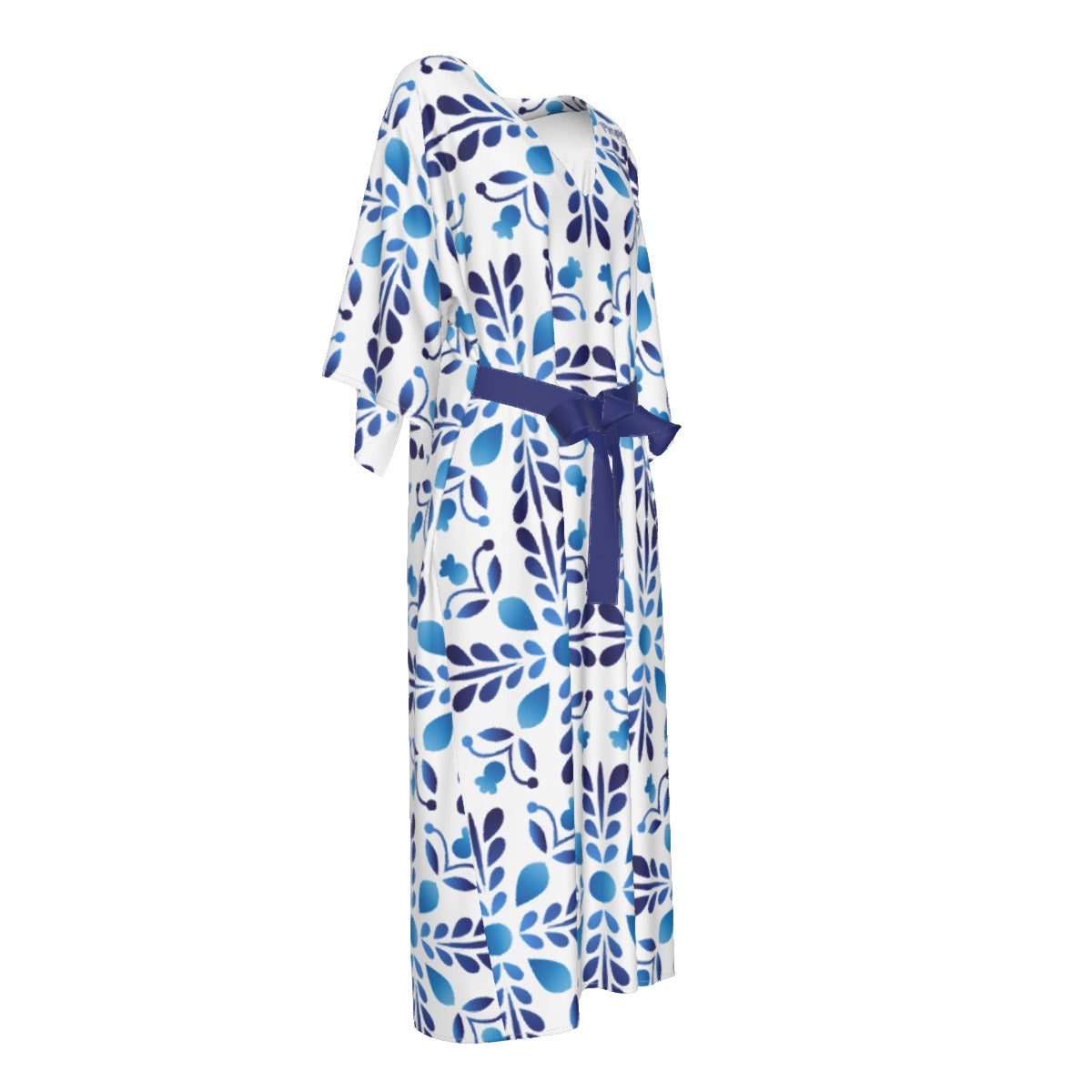 PURPOSE Jeremiah 29:11 Blue Pattern Long Dress - WearYnobe