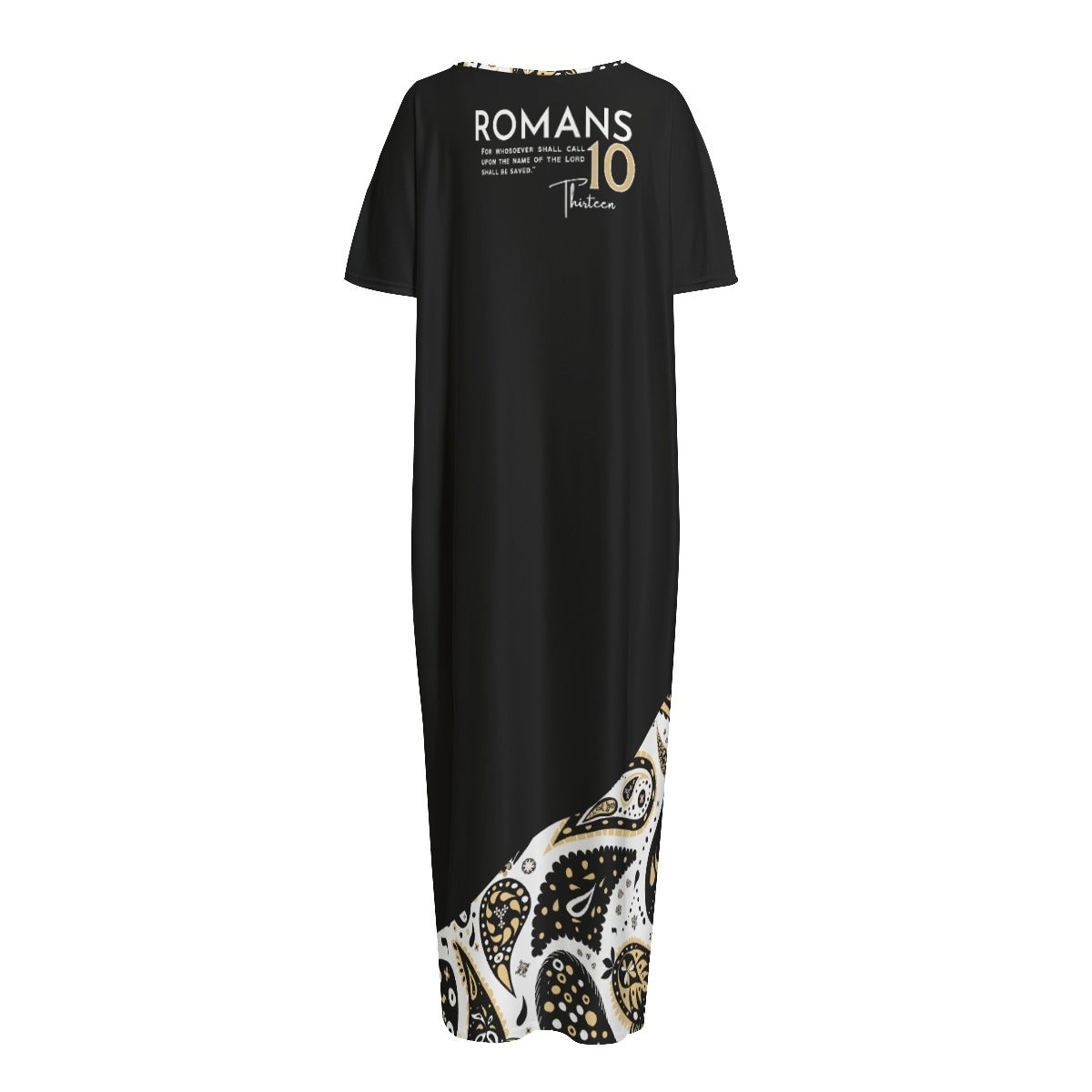 SAVED LIVES MATTER Romans 10:13 Long Gown Dress With Pockets - WearYnobe