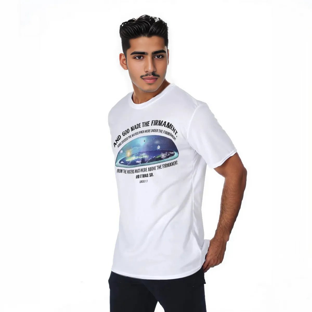 FIRMAMENT Genesis 1:7 Scripture T Shirt - WearYnobe