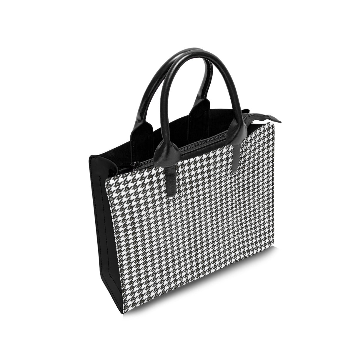 BLESSED Houndstooth Print Tote Purse - WearYnobe
