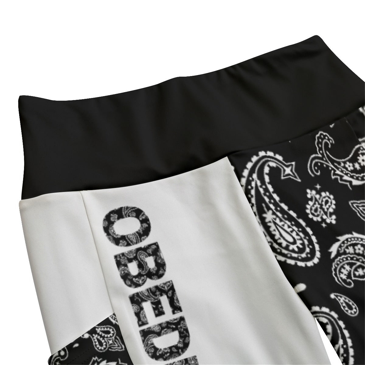 OBEDIENCE Paisley Print High Waist Leggings With Side Pockets - WearYnobe