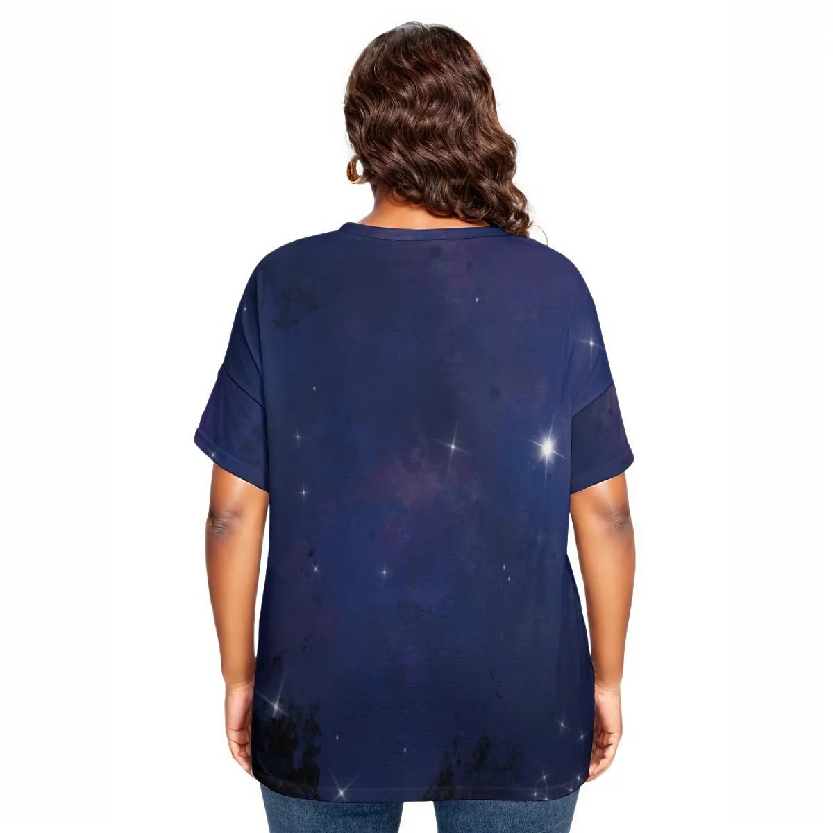HE HAS THE WHOLE WORLD IN HIS HANDS Drop Should Short Sleeve Plus Size Shirt - WearYnobe