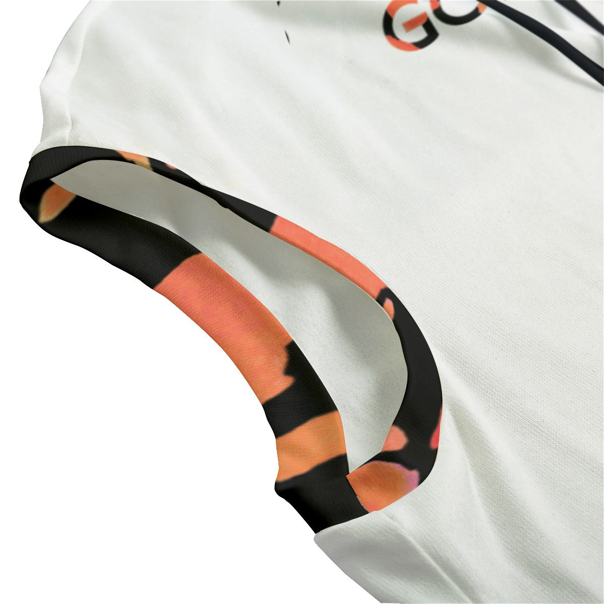 GODFIDENCE Pink Orange and Black Camouflage Print Knitted Fleece Cloak With Pockets - WearYnobe