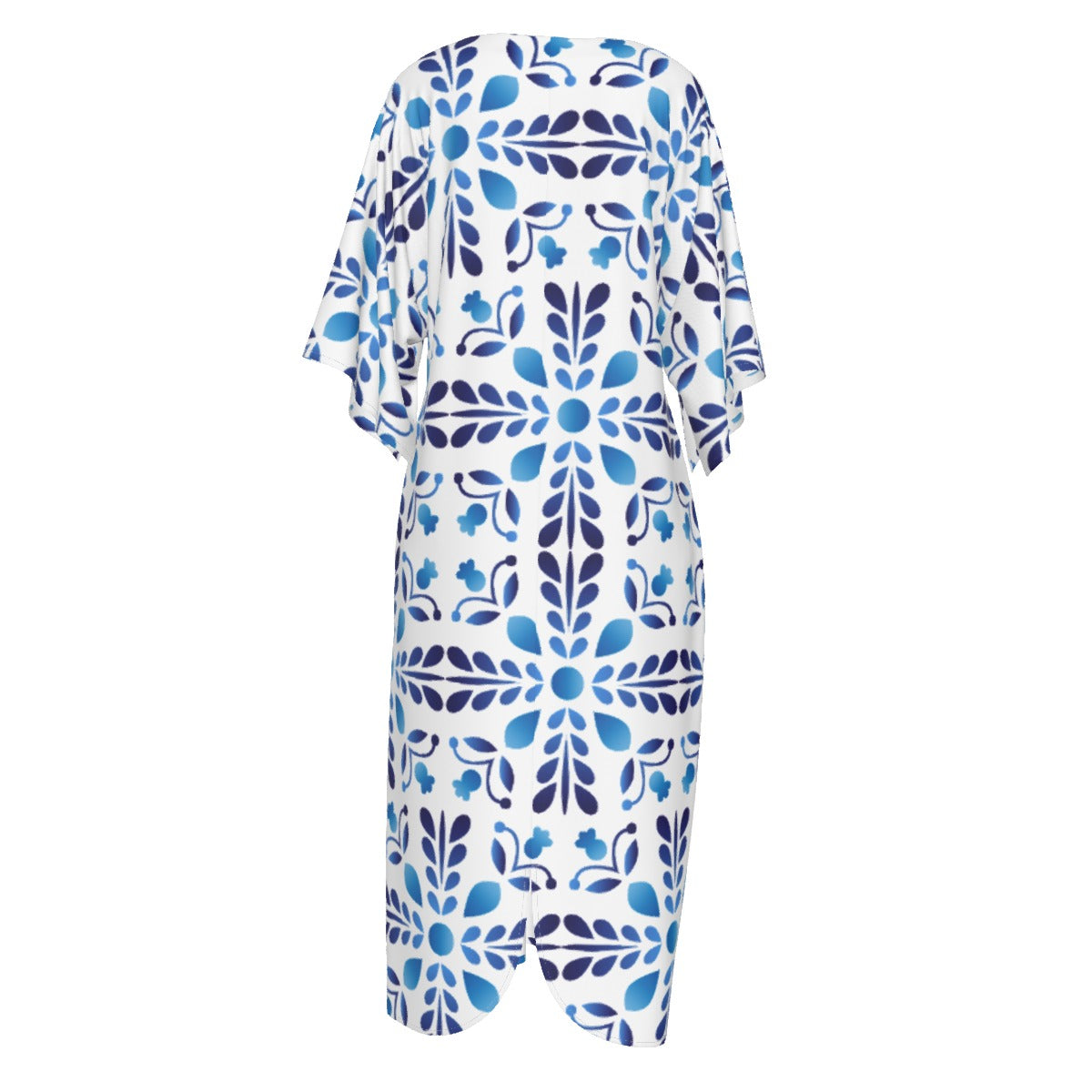 PURPOSE Jeremiah 29:11 Blue Pattern Long Dress - WearYnobe