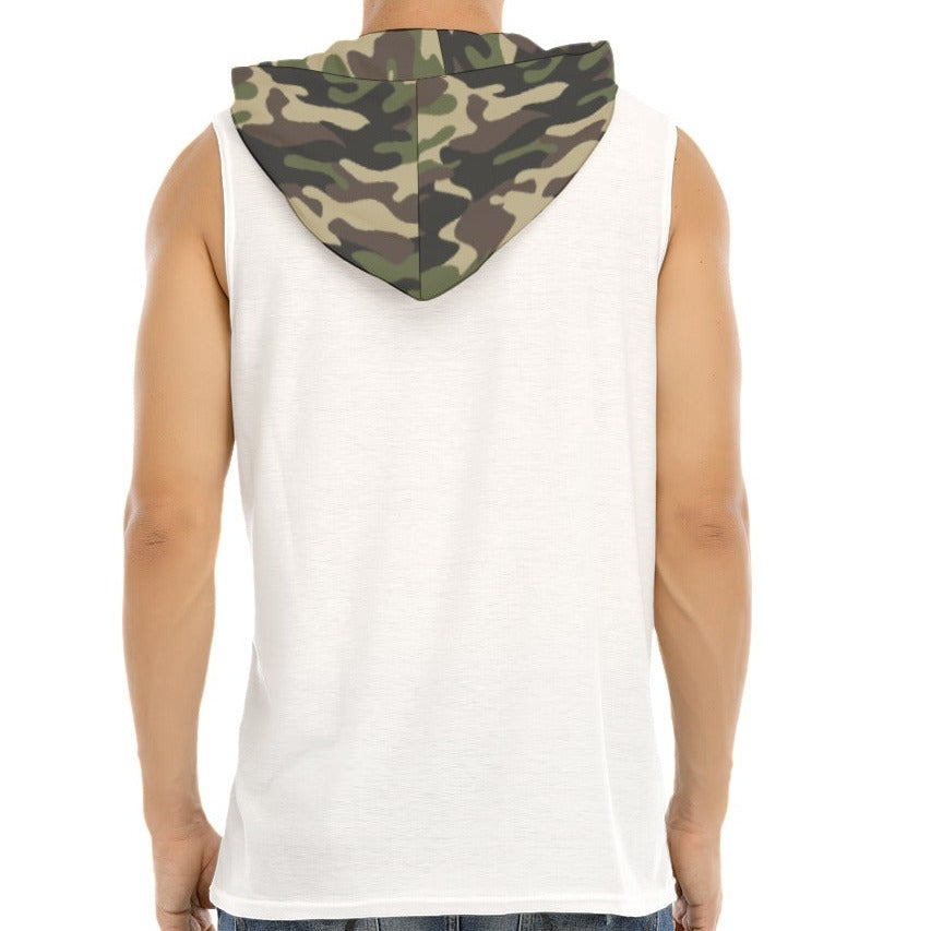 FAITH IT TIL YOU MAKE IT Camouflage Sleeveless Hoodie - WearYnobe