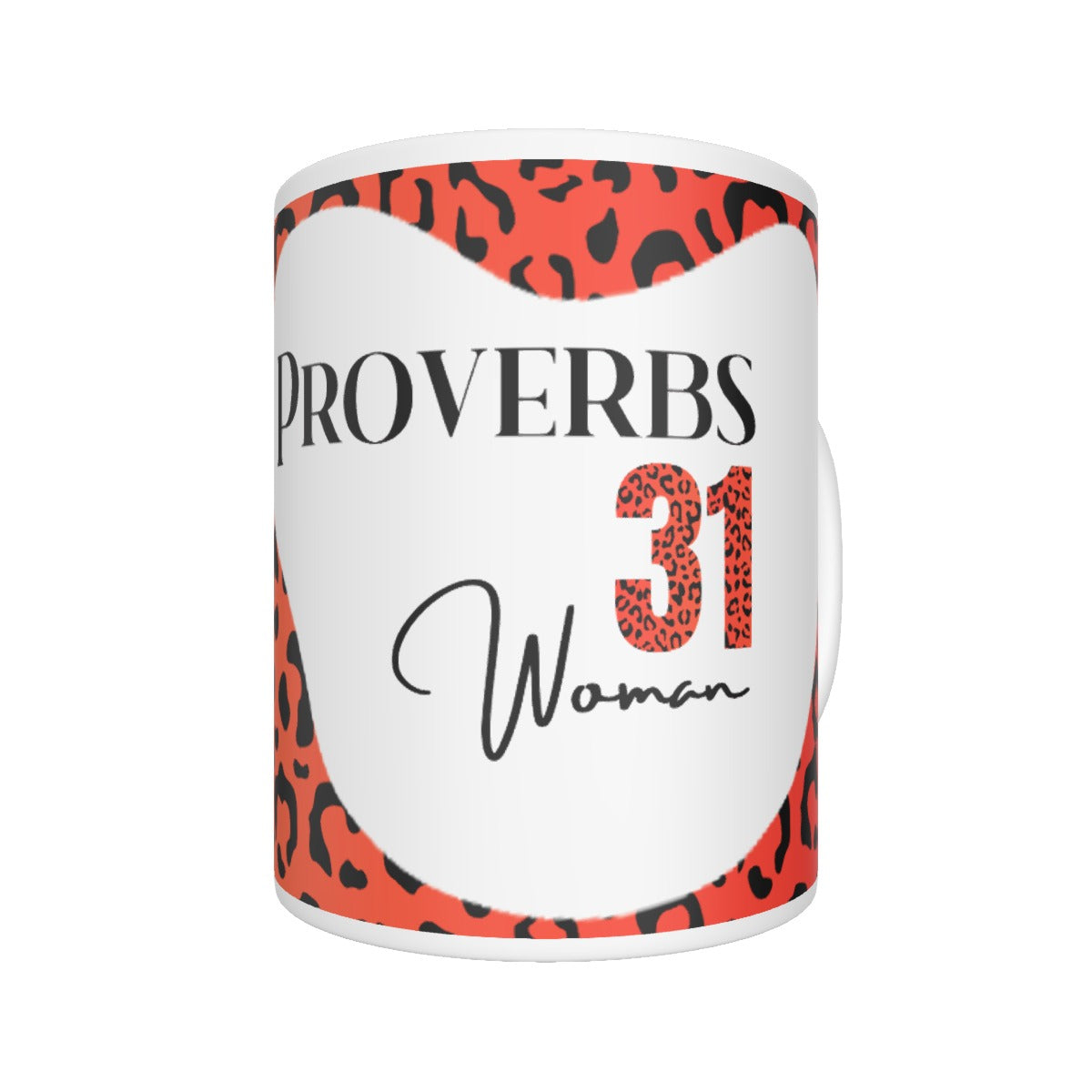 PROVERBS 31 Woman Leopard Print Mug - WearYnobe