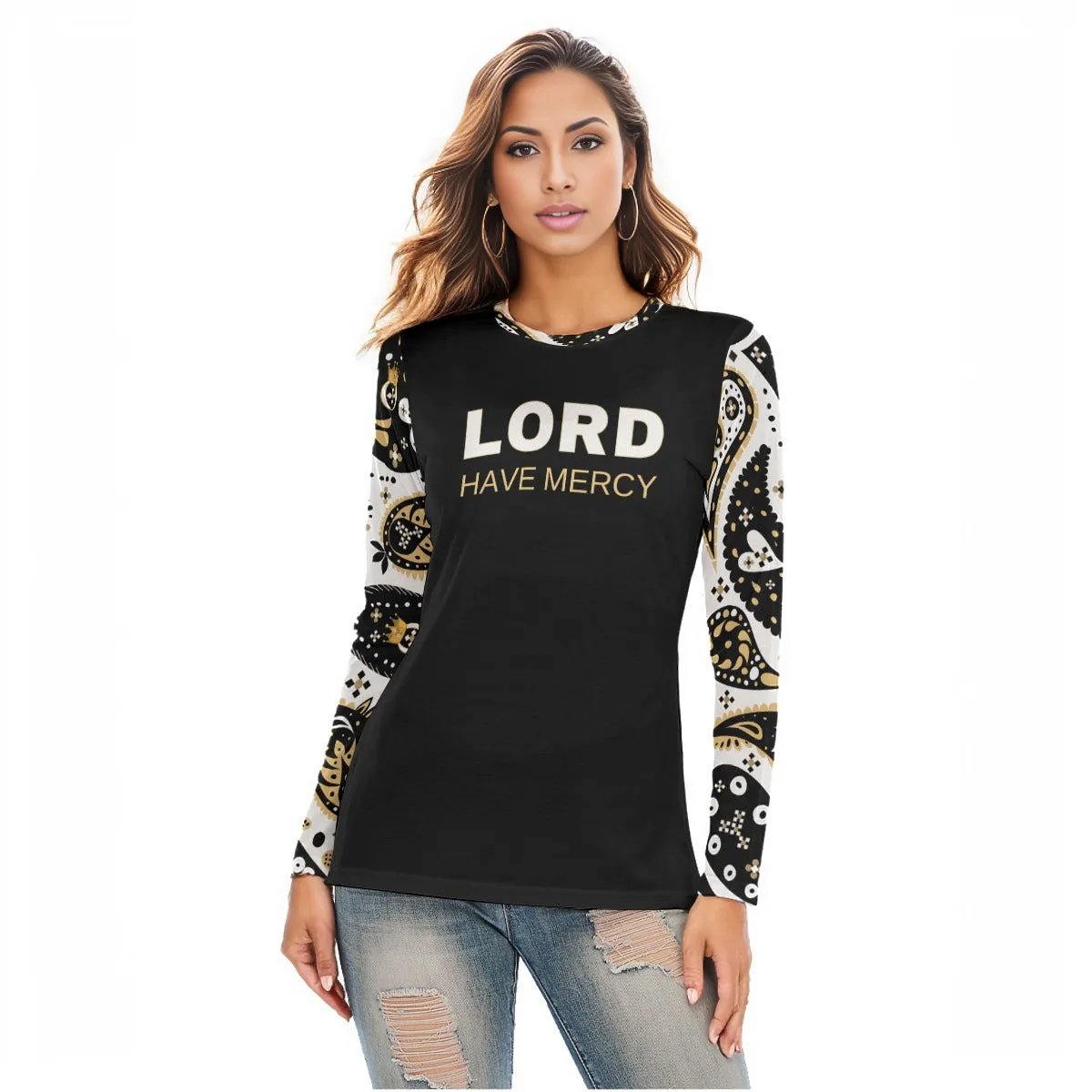 LORD HAVE MERCY Paisley Long Sleeve Shirt - WearYnobe