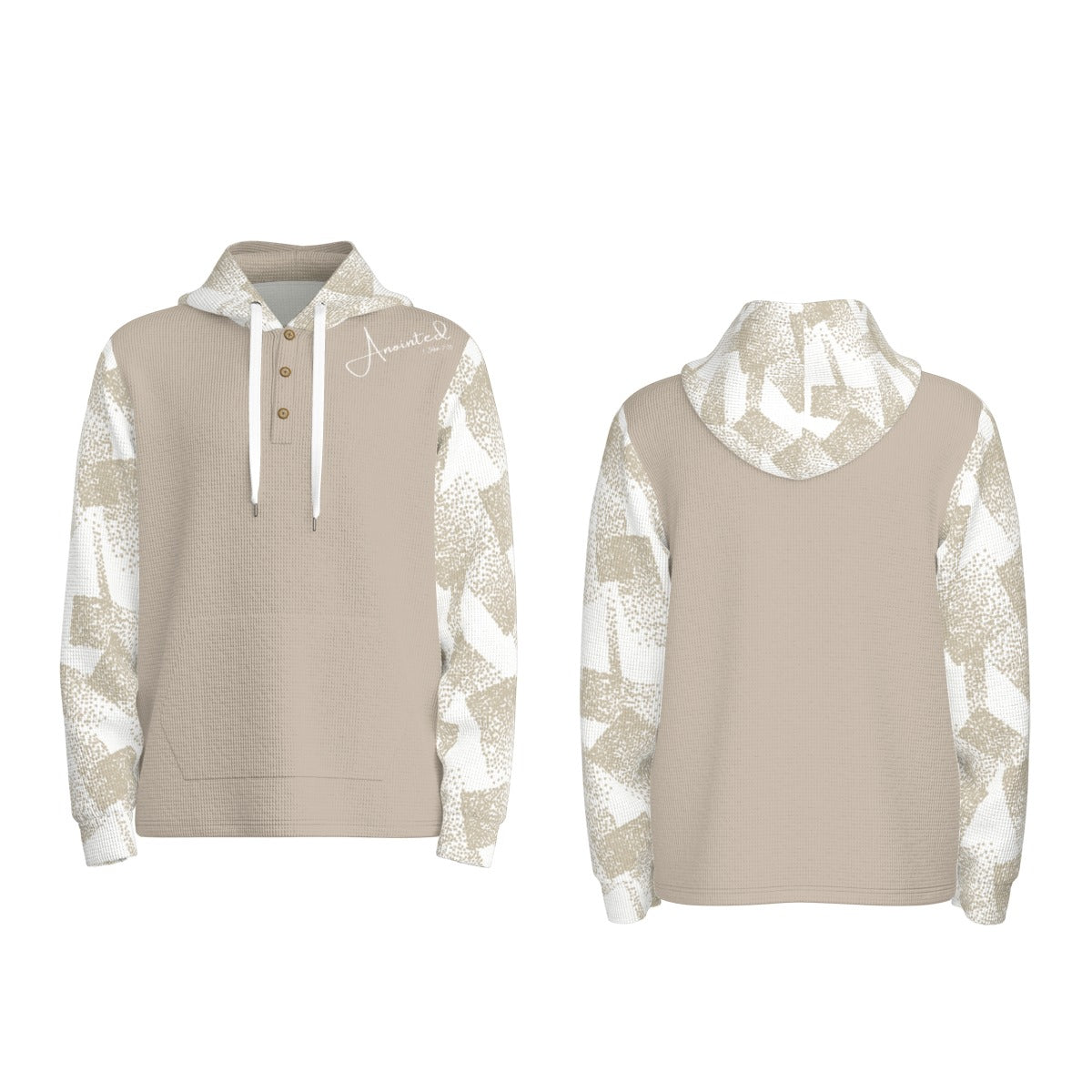 ANOINTED 1 John 2:20 Button Lightweight Hoodie