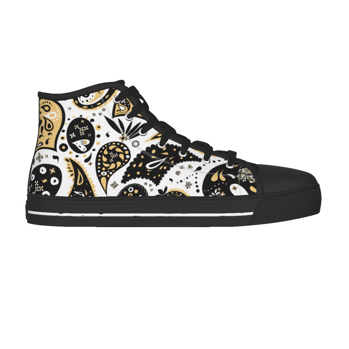 Women's Paisley BELIEVER High Top Canvas Chucks - WearYnobe