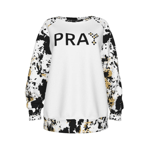 PRAY Without Ceasing Paint Splatter Print Sleeve Sweatshirt - WearYnobe