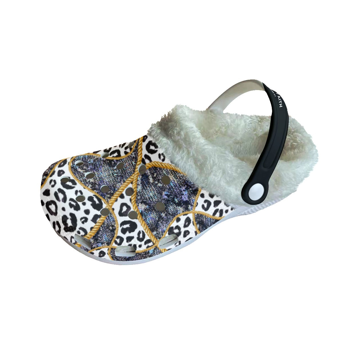 Women's WALK BY FAITH Leopard Print Fleece Clogs - WearYnobe