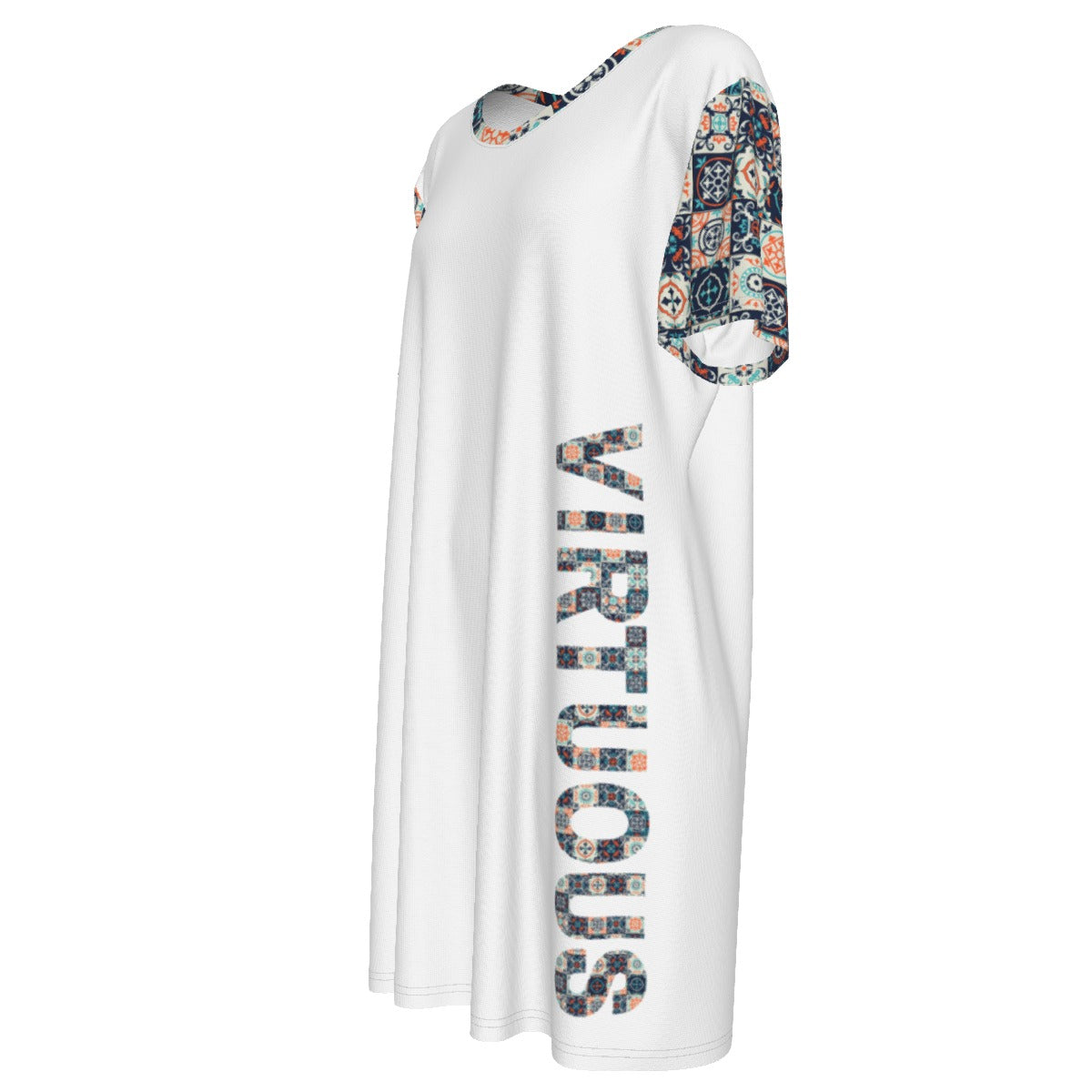 VIRTUOUS Boho Pattern Cotton Dress - WearYnobe