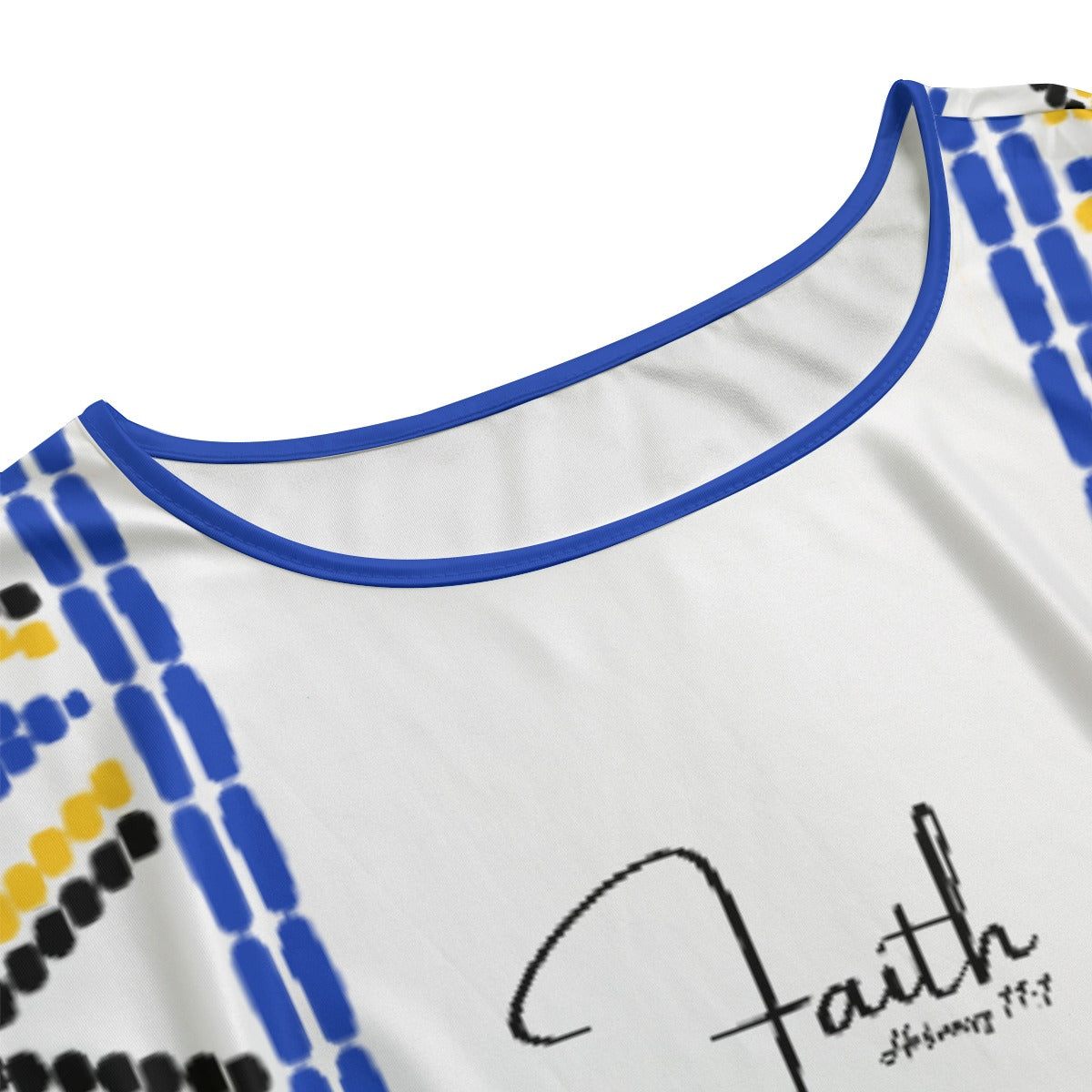 FAITH Hebrews 11:1 Scripture Multicolor Pattern Dress - WearYnobe