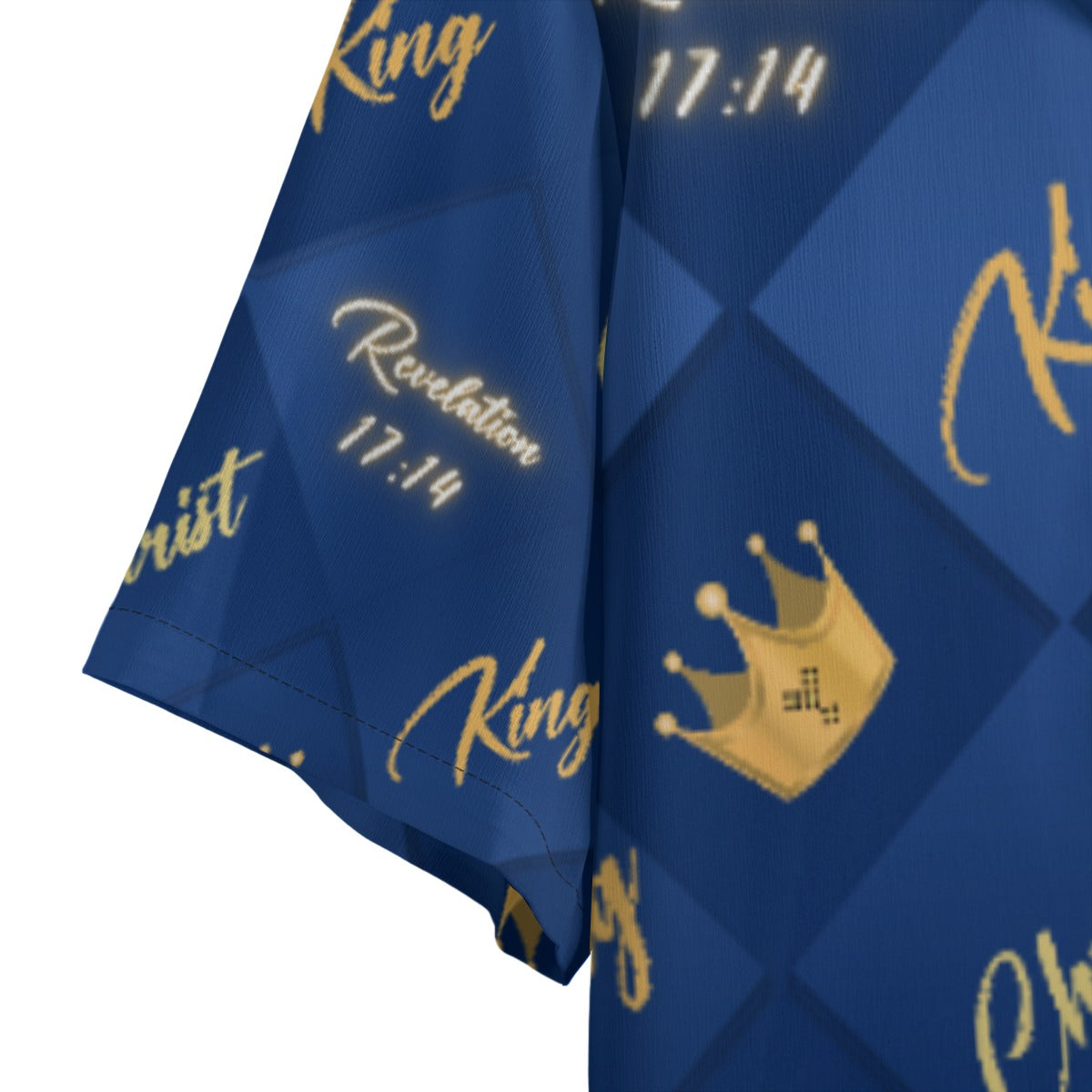 KING CHRIST Revelation 17:14 Crown Pattern Hawaiian Shirt - WearYnobe