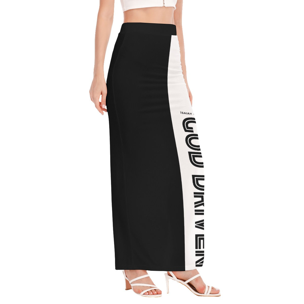 GOD DRIVEN Side High Slit Long Skirt - WearYnobe
