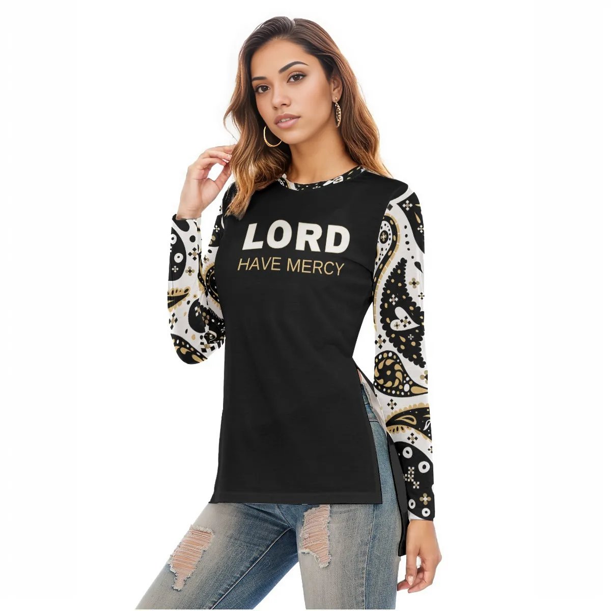 LORD HAVE MERCY Paisley Long Sleeve Shirt - WearYnobe