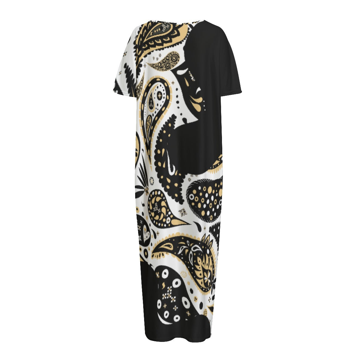 ALL PRAISES TO THE MOST HIGH Long Loose Dress With Pockets - WearYnobe