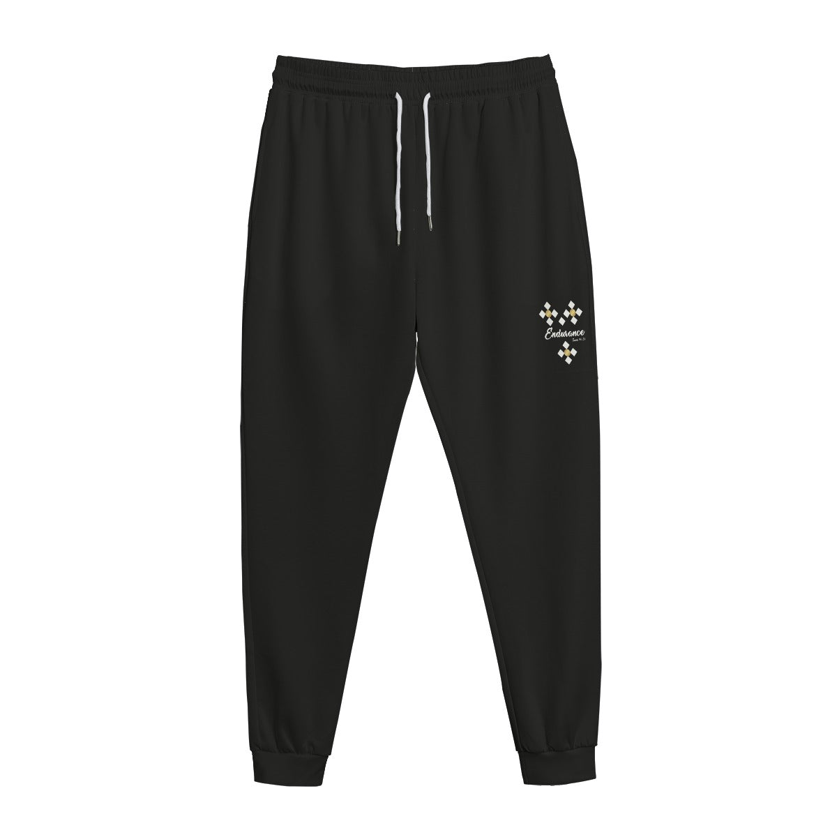 ENDURANCE Y Icon White Black Sweatpants - WearYnobe