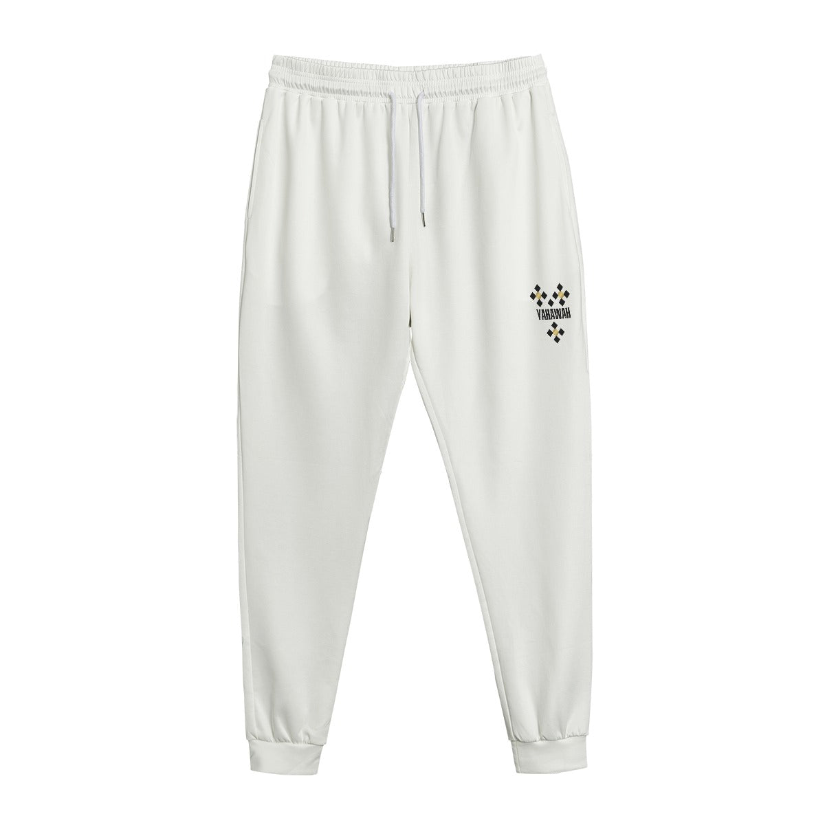 YAHAWAH Y Icon White Sweatpants - WearYnobe