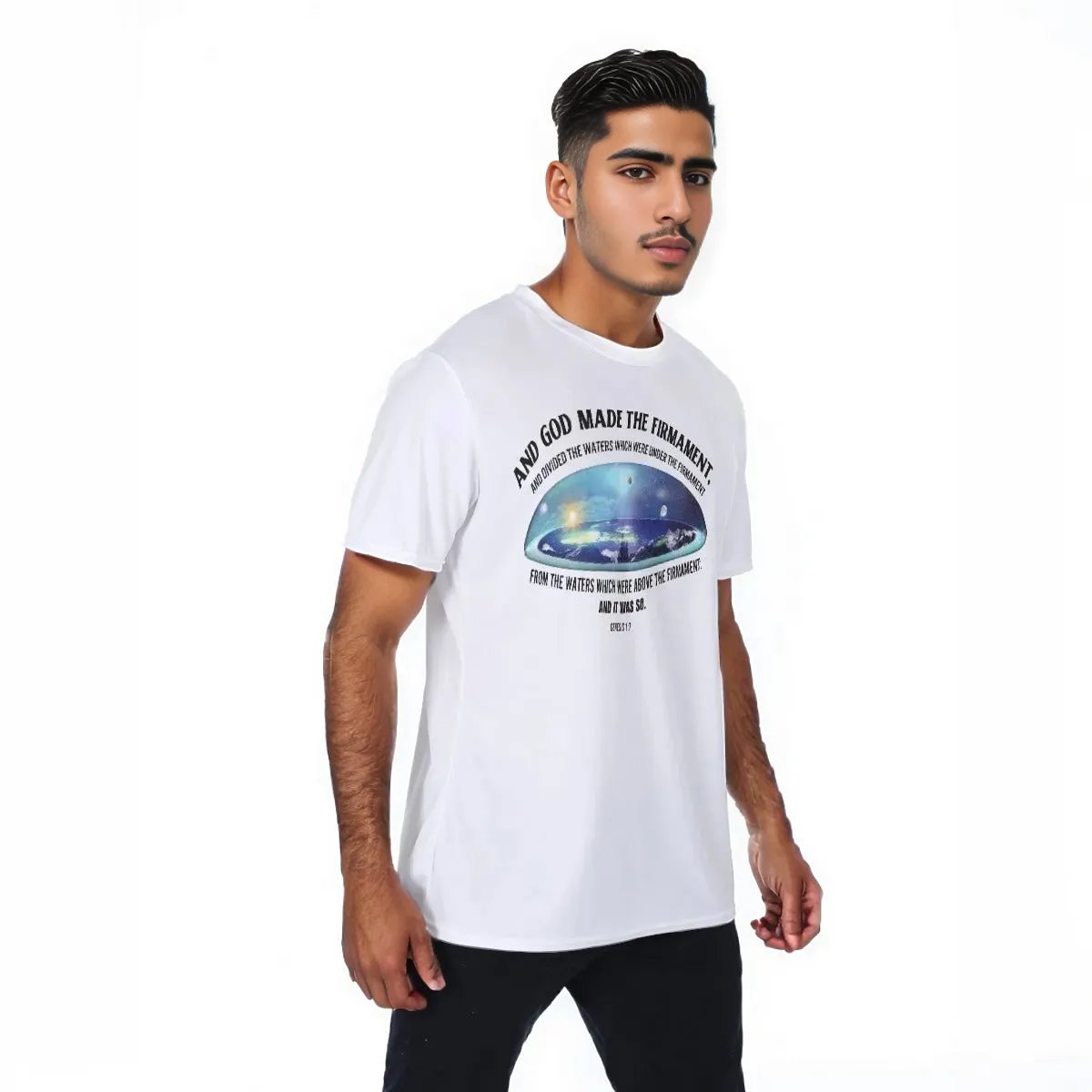 FIRMAMENT Genesis 1:7 Scripture T Shirt - WearYnobe