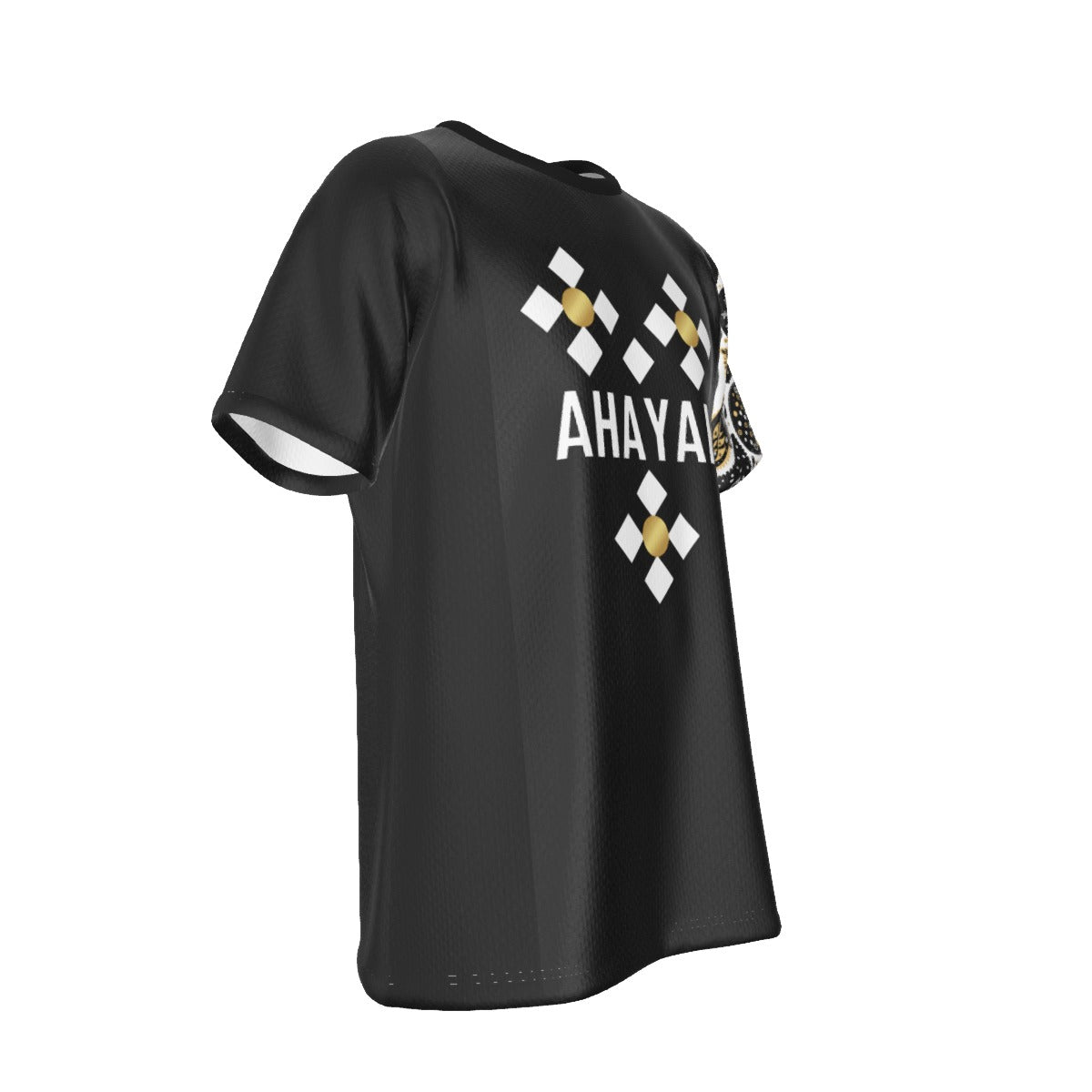 AHAYAH - I AM THAT I AM - Exodus 3:14 Scripture Paisley Sleeve Black Jersey T Shirt - WearYnobe