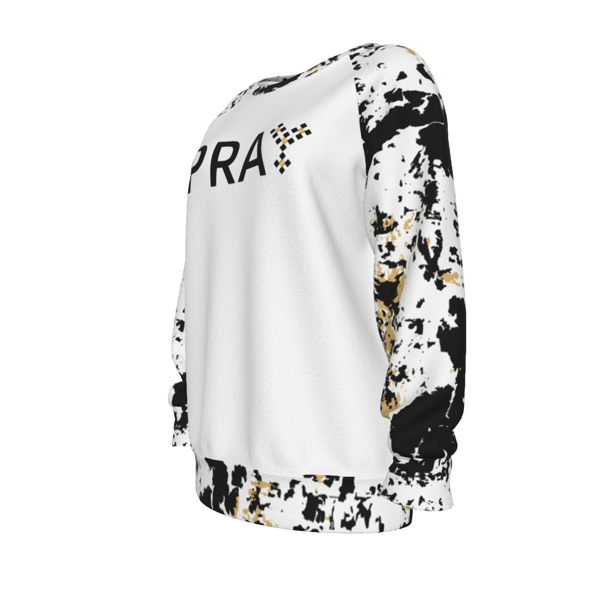 PRAY Without Ceasing Paint Splatter Print Sleeve Sweatshirt - WearYnobe