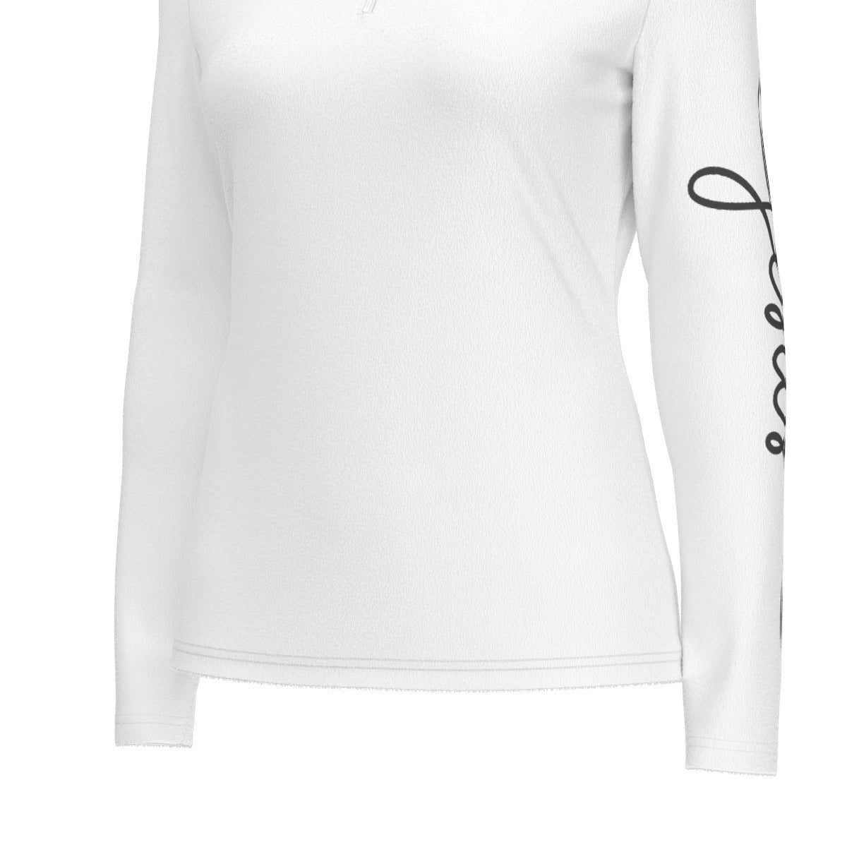 Women's JESUS Sleeve Sports Collar Long Sleeve Jersey ShirtNE - WearYnobe