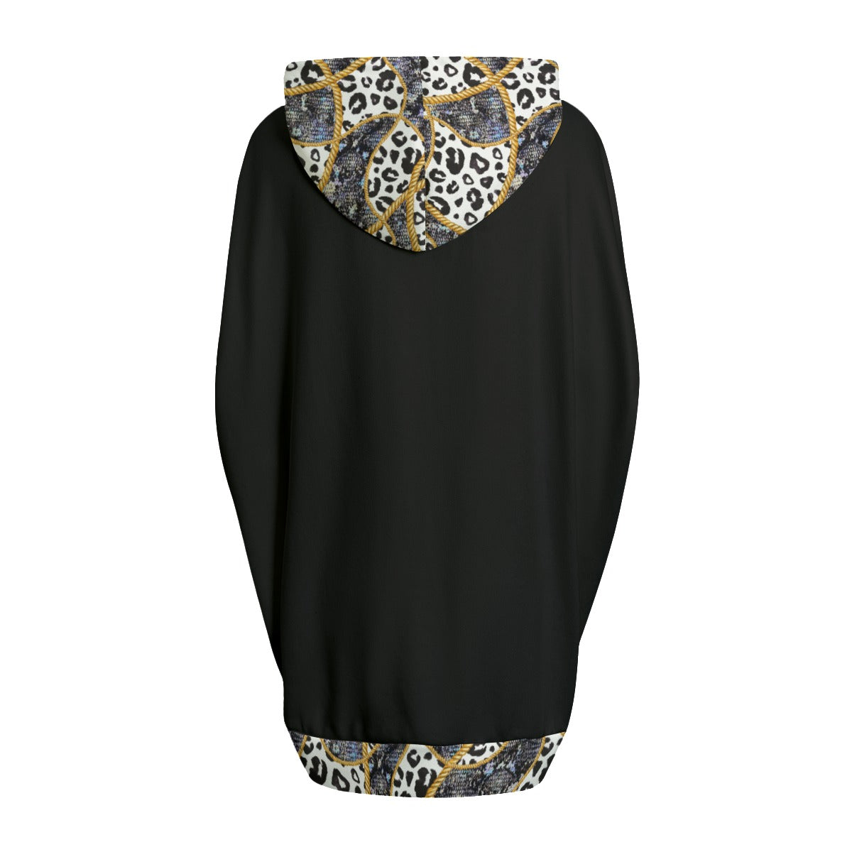 PROVERBS 31 Woman Leopard Print Knitted Fleece Cloak With Pockets - WearYnobe