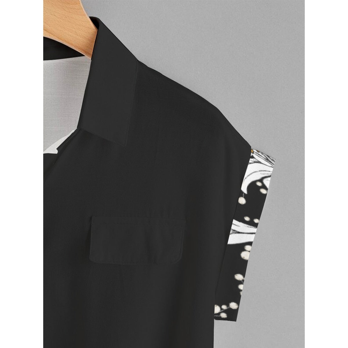 REPENT Floral Print Button T Shirt (Plus Size) - WearYnobe