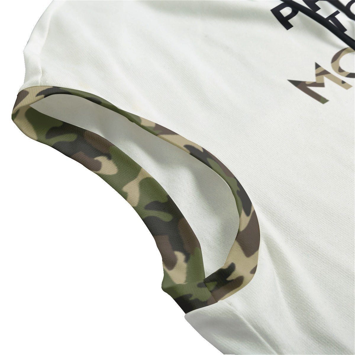 ALL PRAISES TO THE MOST HIGH Camouflage Print Sleeveless Cloak Hoodie With Pockets - WearYnobe