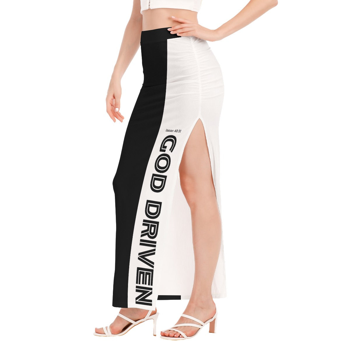 GOD DRIVEN Side High Slit Long Skirt - WearYnobe